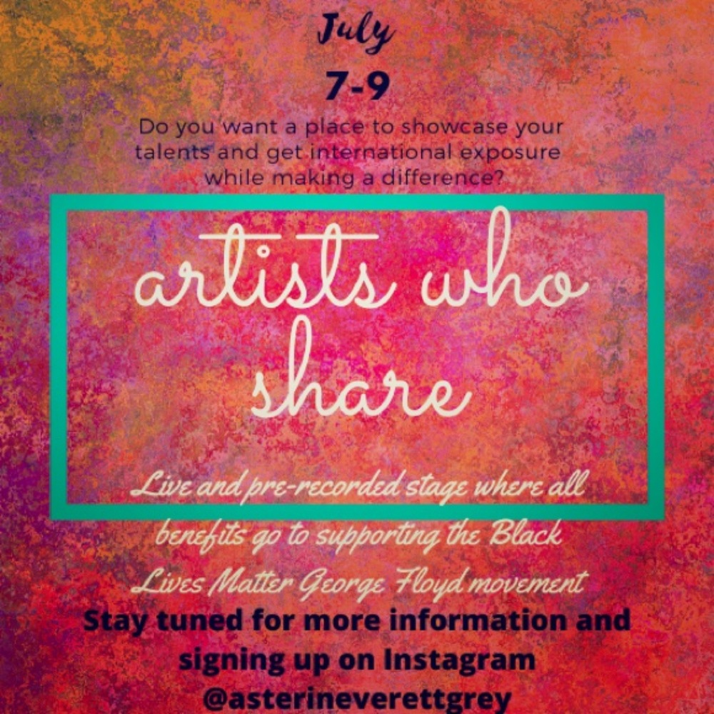 NFS announcement calling for entertainers